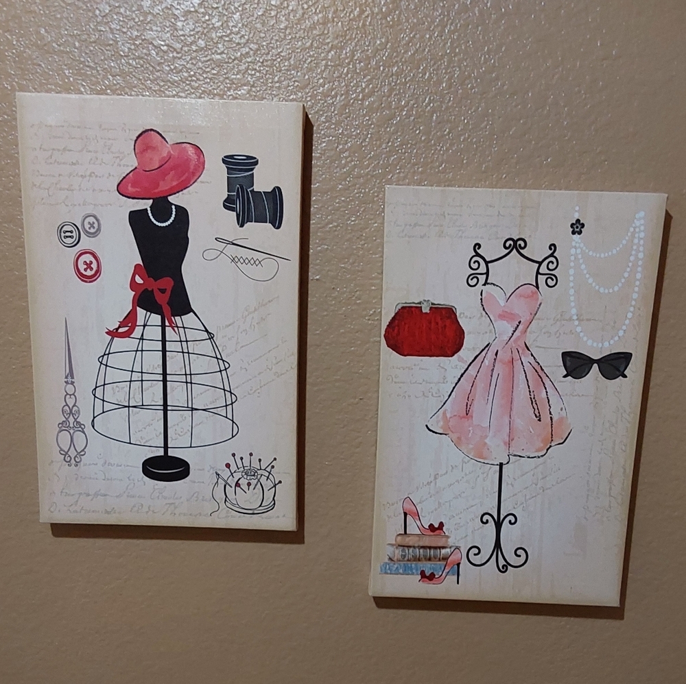 🌺 Chic Fashion Wall Art Set of 2